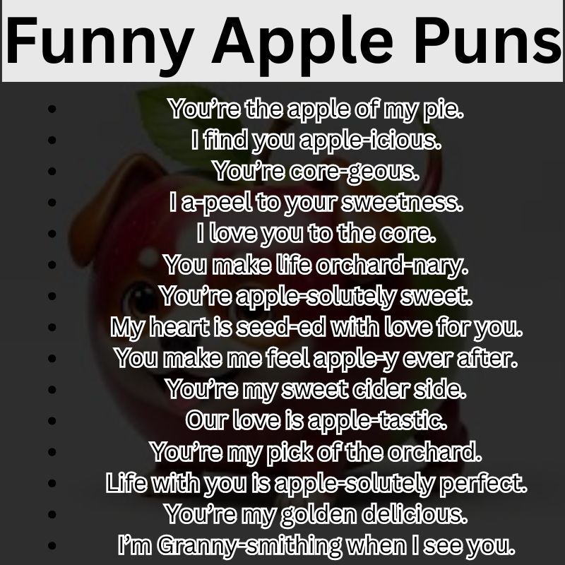 Cute Apple Puns