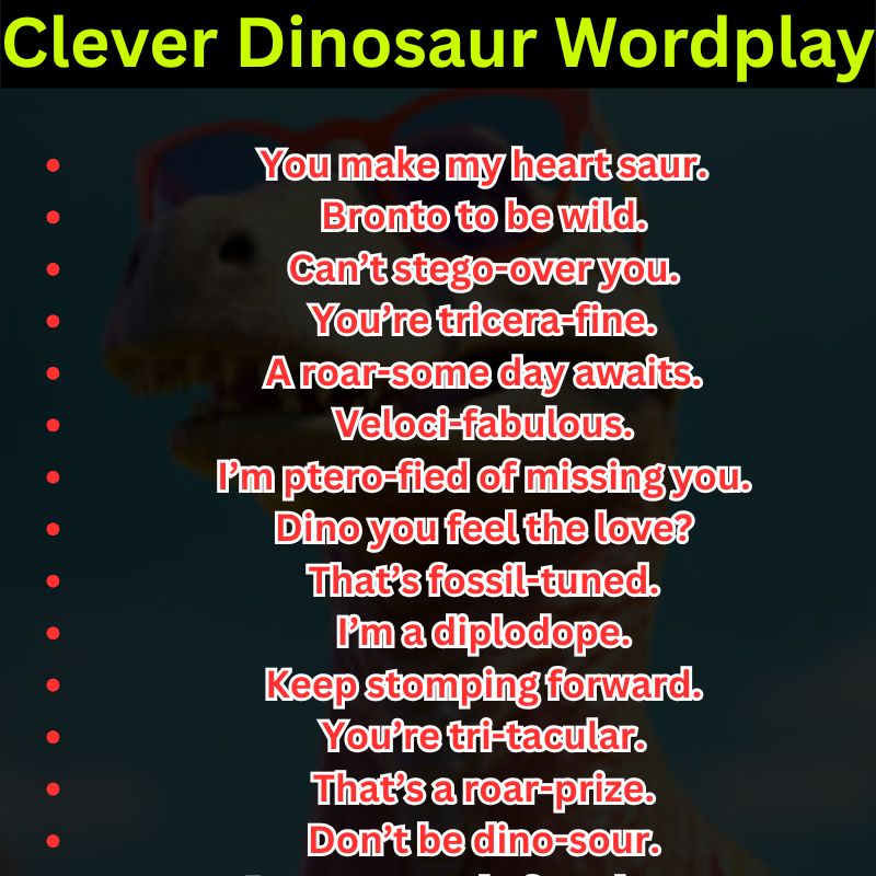 Clever Dinosaur Wordplay