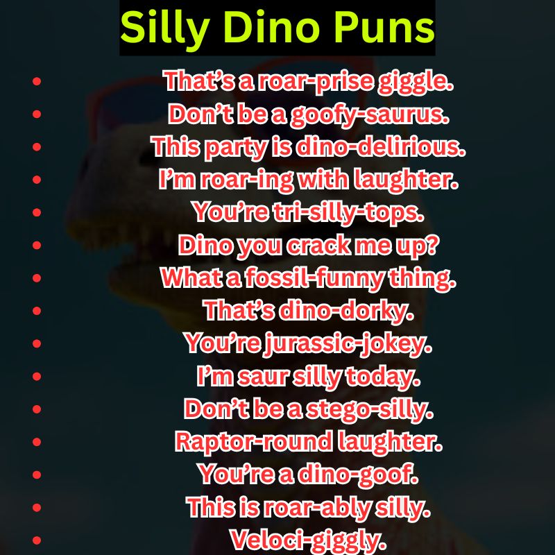 Silly Dino Puns