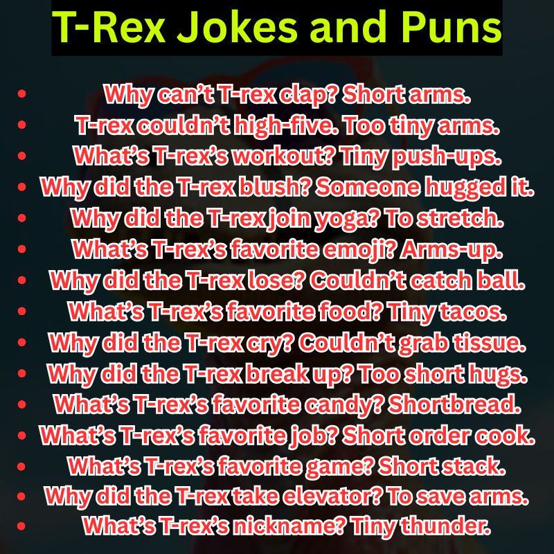 T-Rex Jokes and Puns