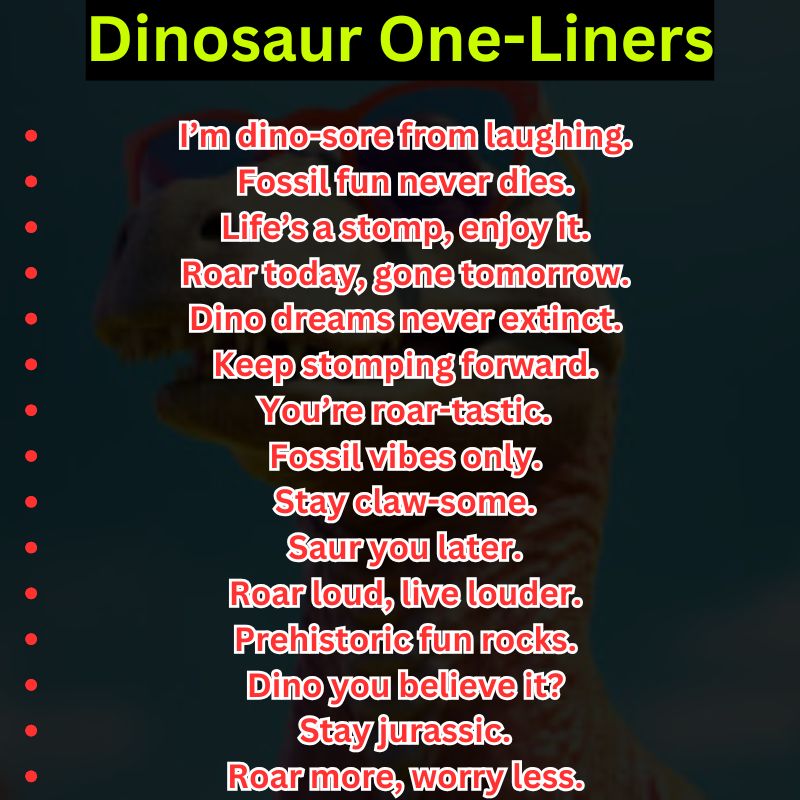 Dinosaur One-Liners