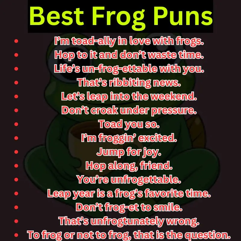 Best Frog Puns
