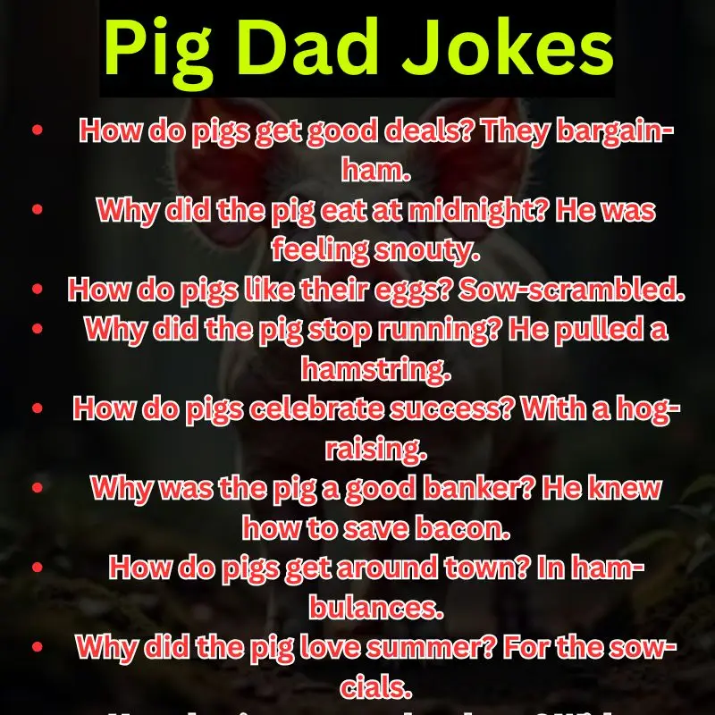 Pig Dad Jokes
