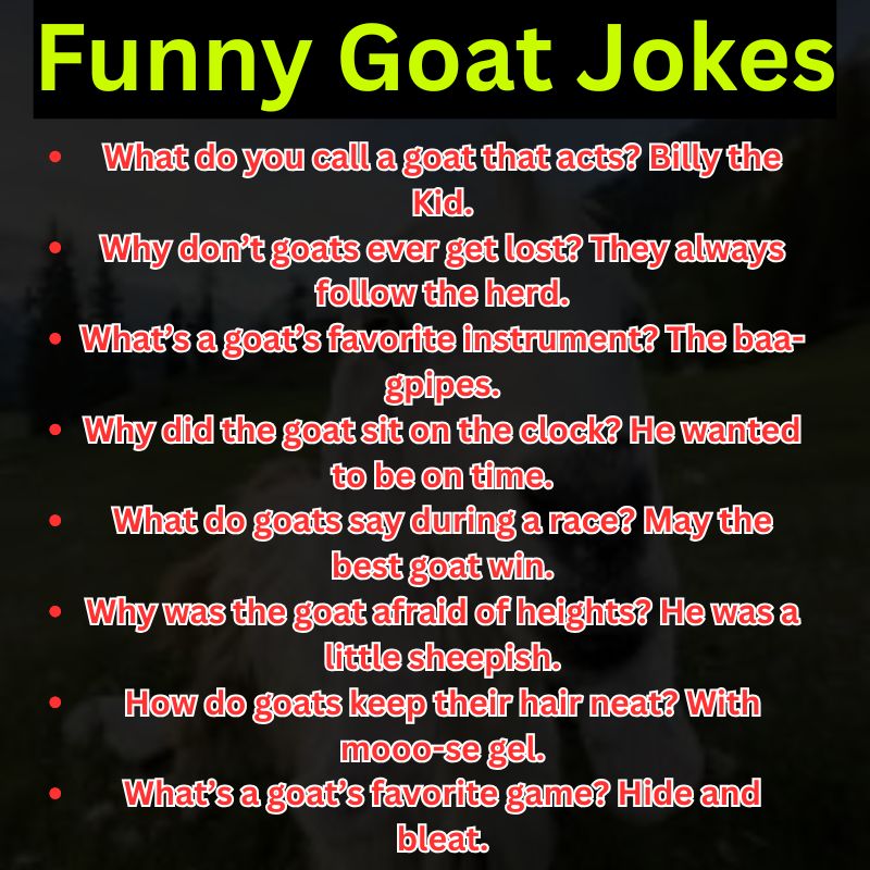 Funny Goat Jokes