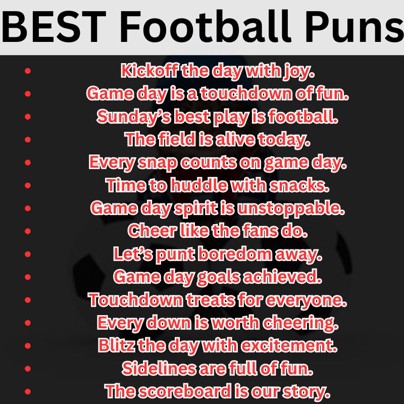 Best Football Puns