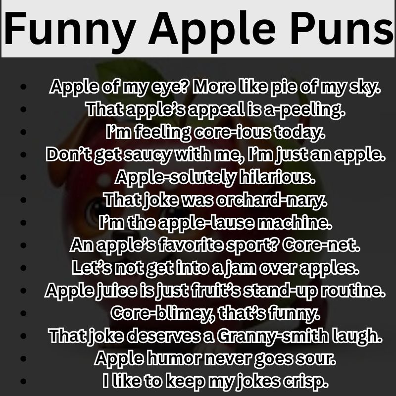 Funny Apple Puns