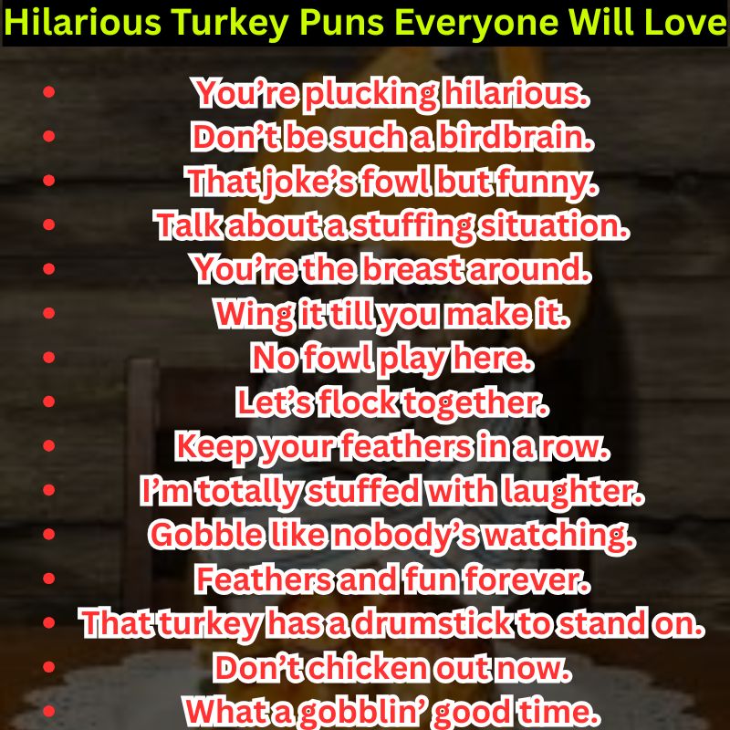 Hilarious Turkey Puns Everyone Will Love