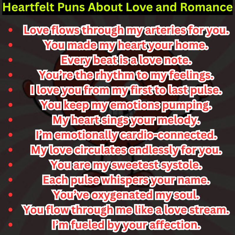 Heartfelt Puns About Love and Romance