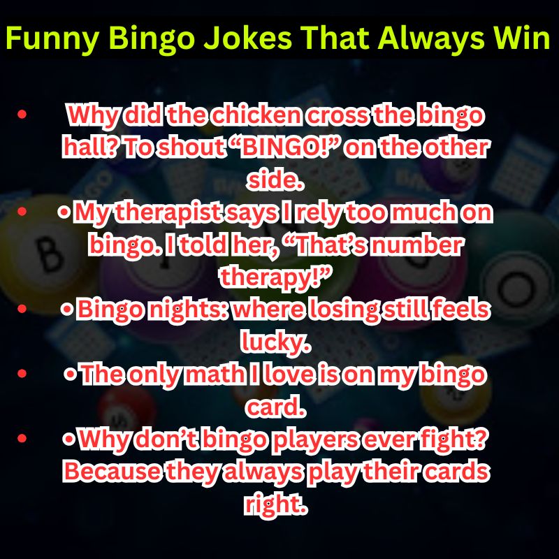 Funny Bingo Jokes That Always Win