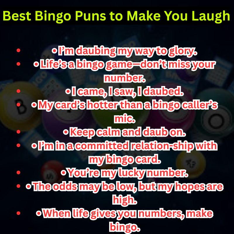 Best Bingo Puns to Make You Laugh
