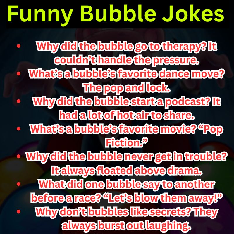 Funny Bubble Jokes That Pop