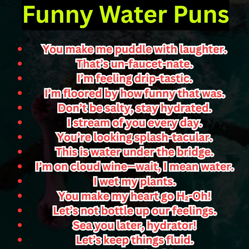 Funny Water Puns