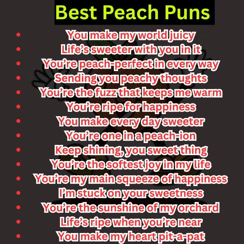 Best Peach Puns to Make Someone Smile
