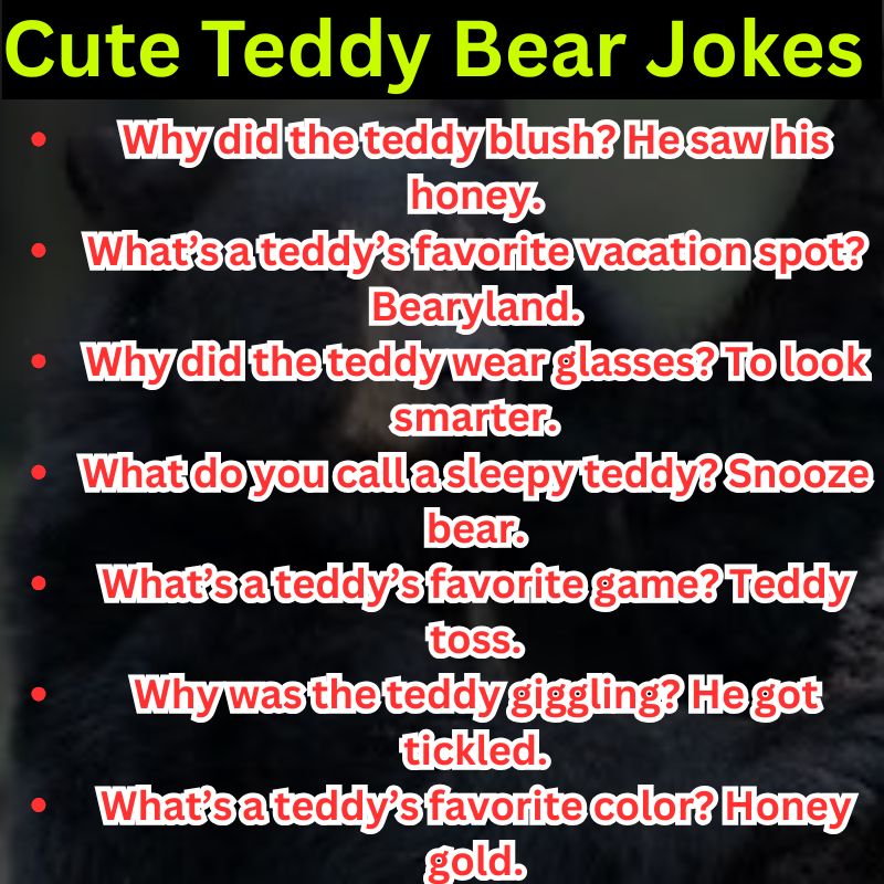 Cute Teddy Bear Jokes for Little Ones