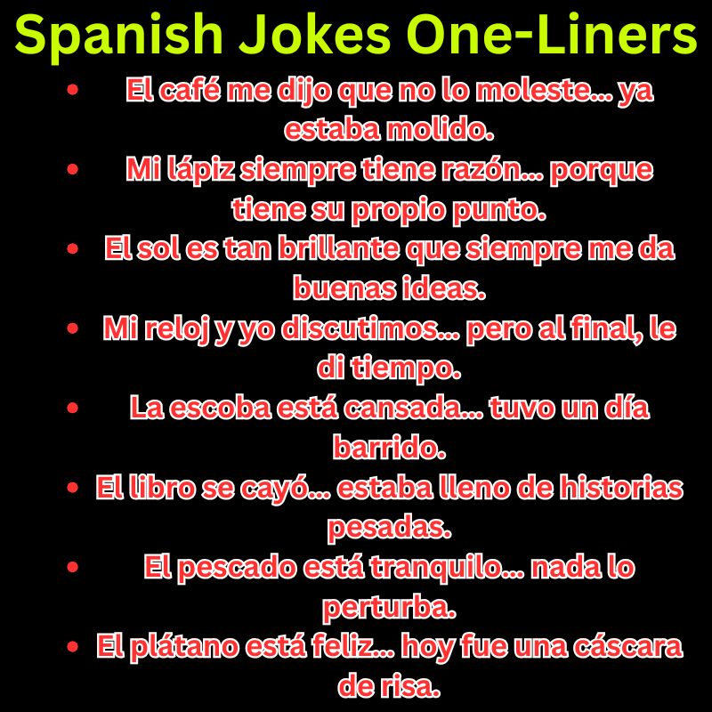 Spanish Jokes One-Liners