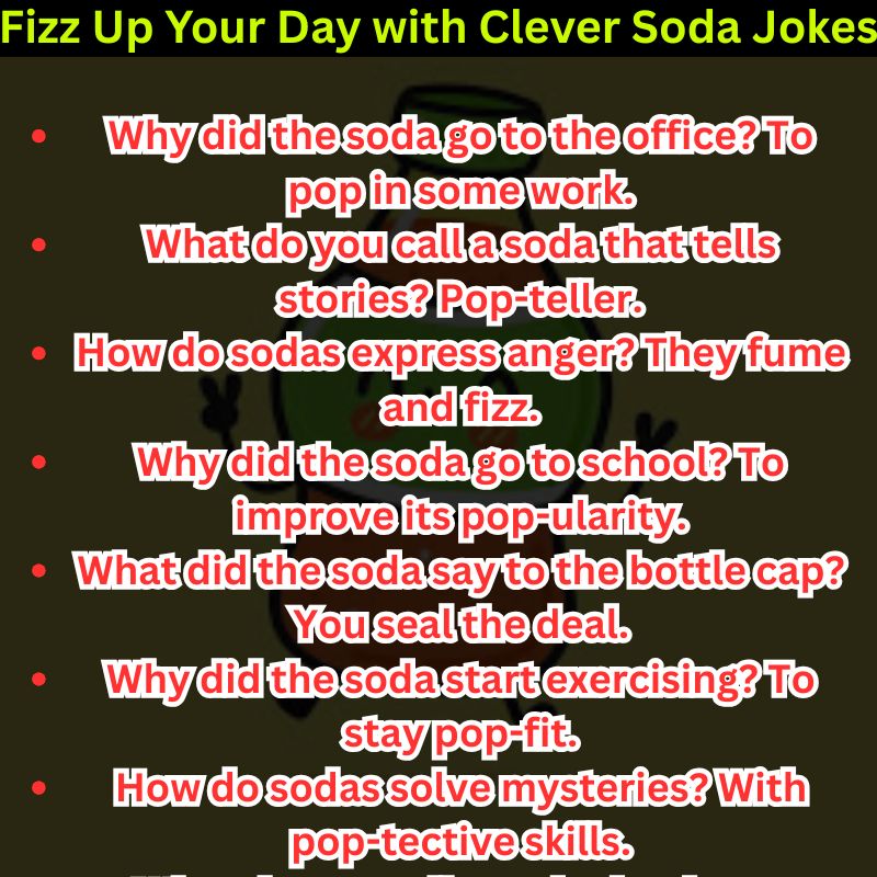 Refreshing Soda Jokes You Can’t Miss