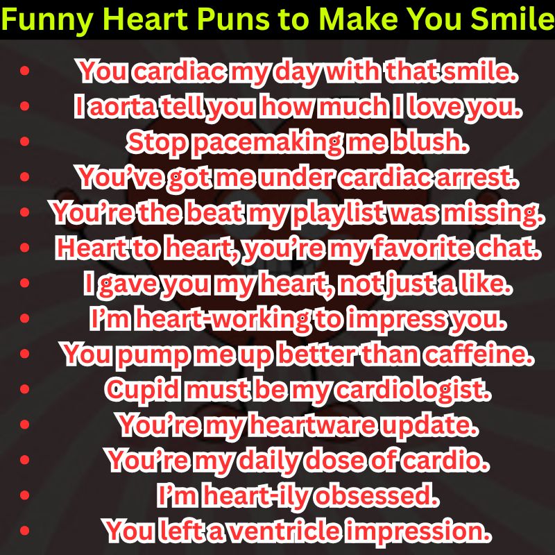 Funny Heart Puns to Make You Smile