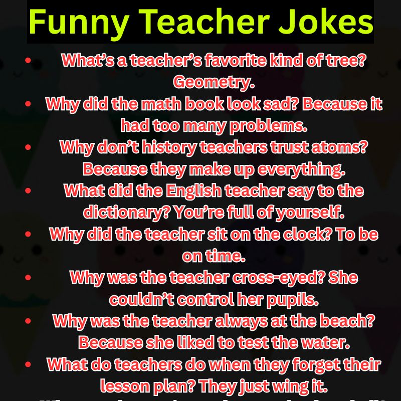 Funny Teacher Jokes