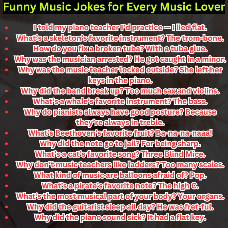 Funny Music Jokes for Every Music Lover