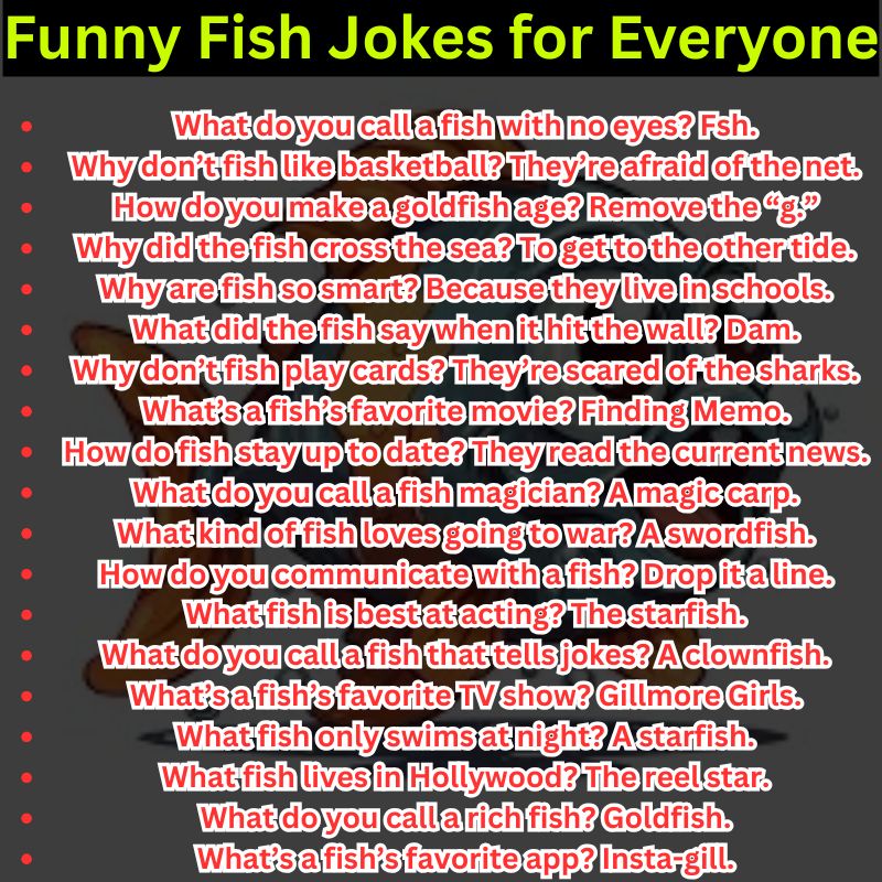 Funny Fish Jokes for Everyone