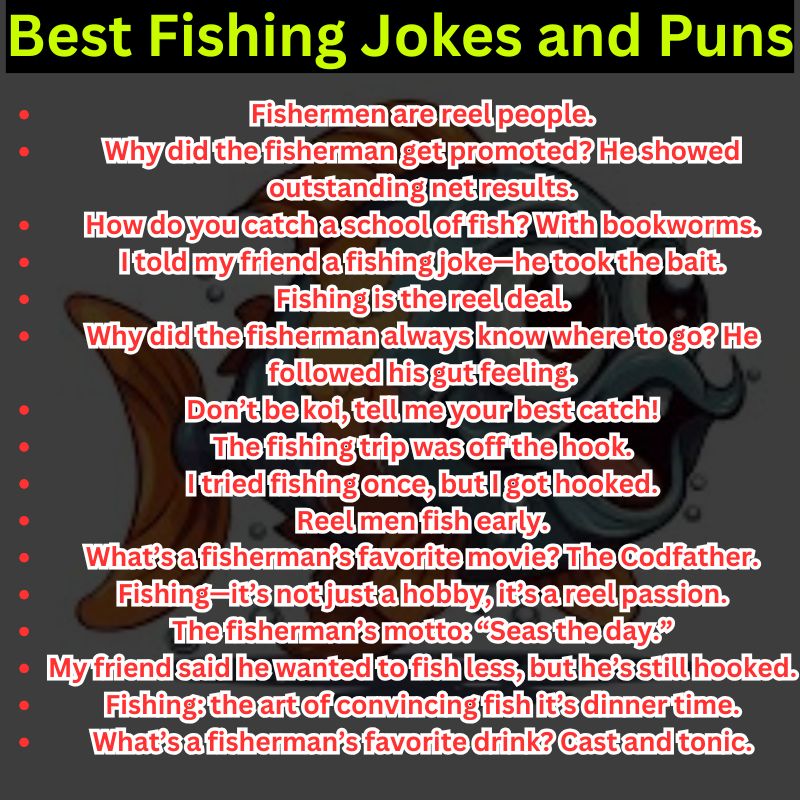 Best Fishing Jokes and Puns