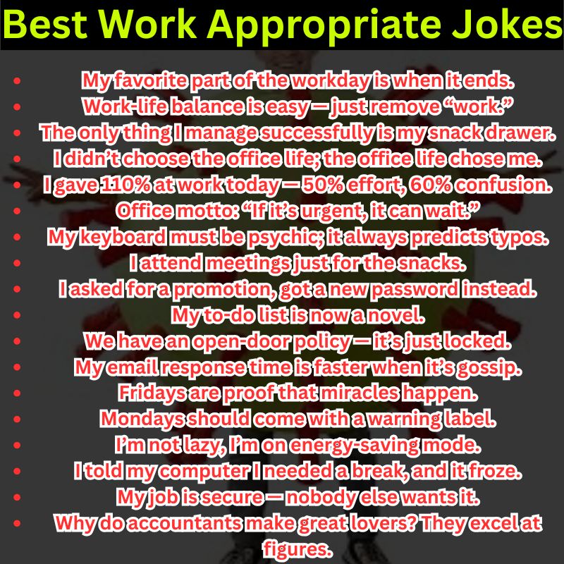 Best Work Appropriate Jokes