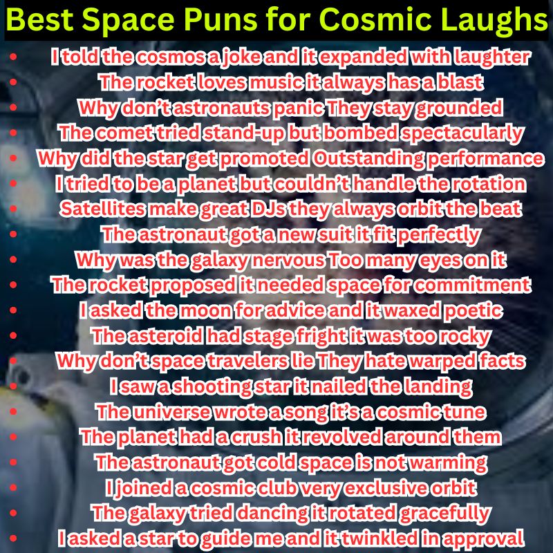 Best Space Puns for Cosmic Laughs