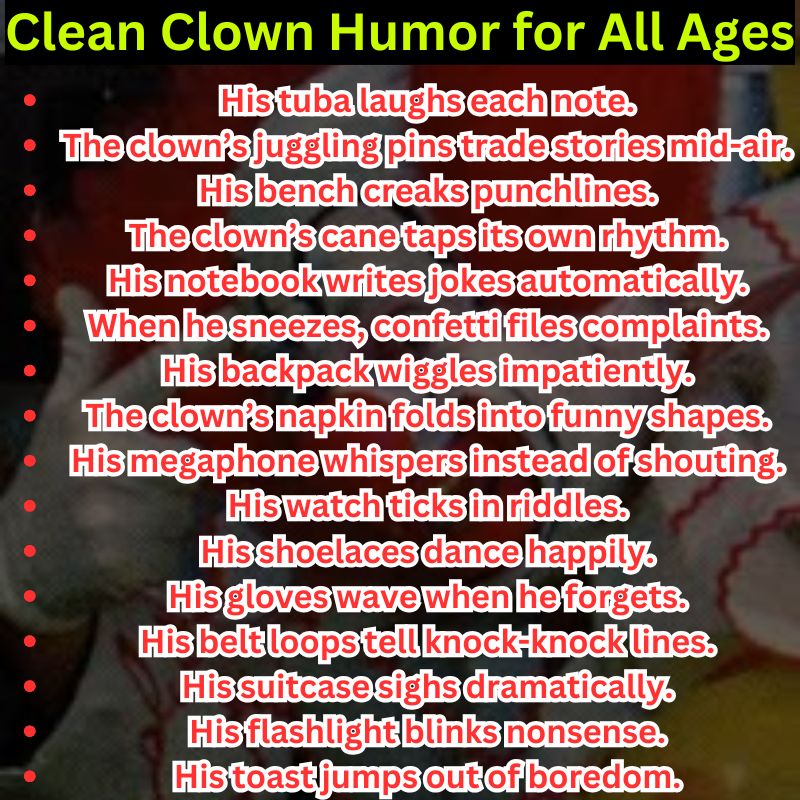 Clean Clown Humor for All Ages