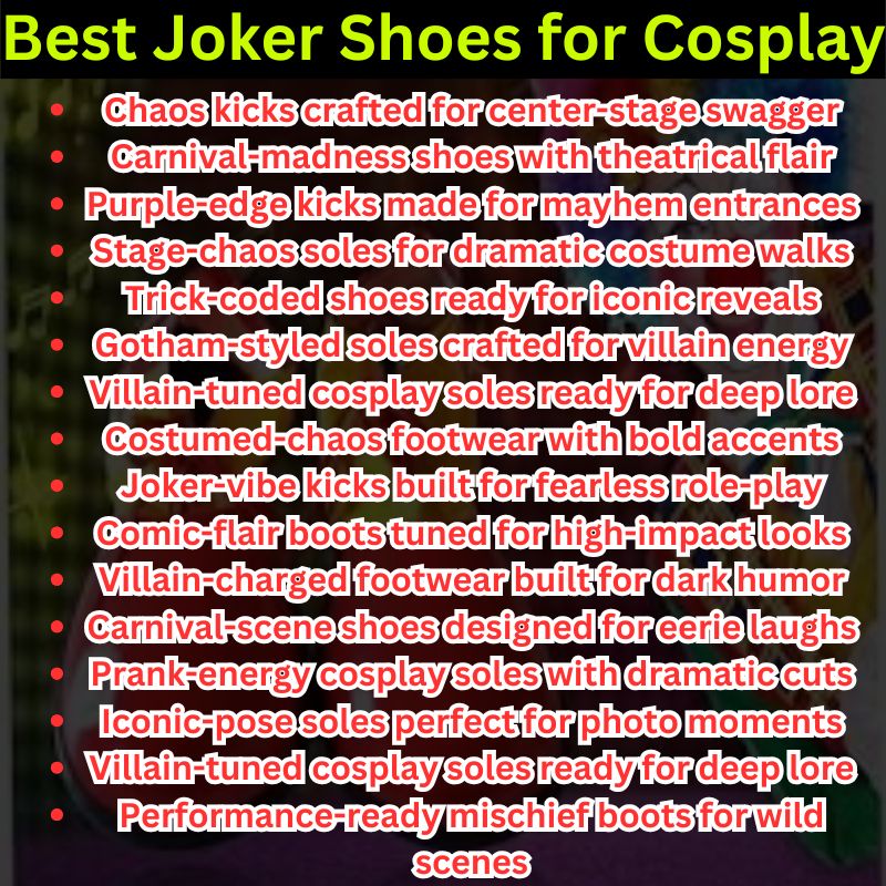Best Joker Shoes for Cosplay