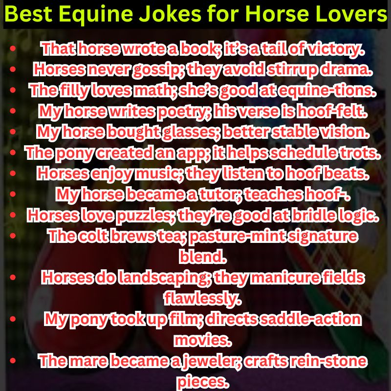 Best and Funny Equine Jokes for Horse Lovers