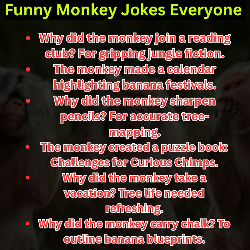Funny Monkey Jokes Everyone Searches