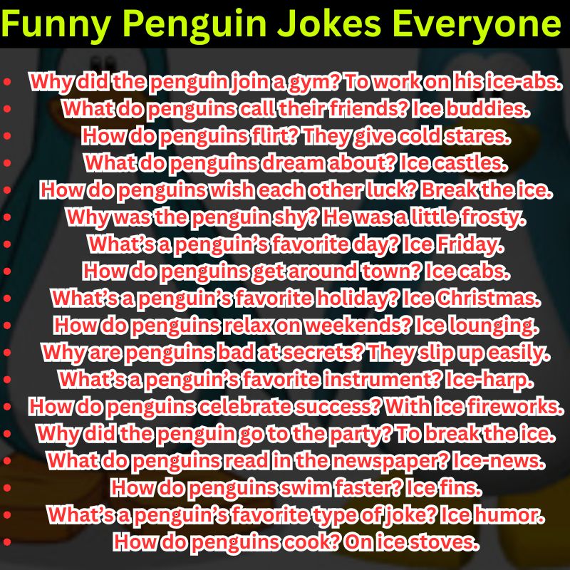 Funny Penguin Jokes Everyone Searches