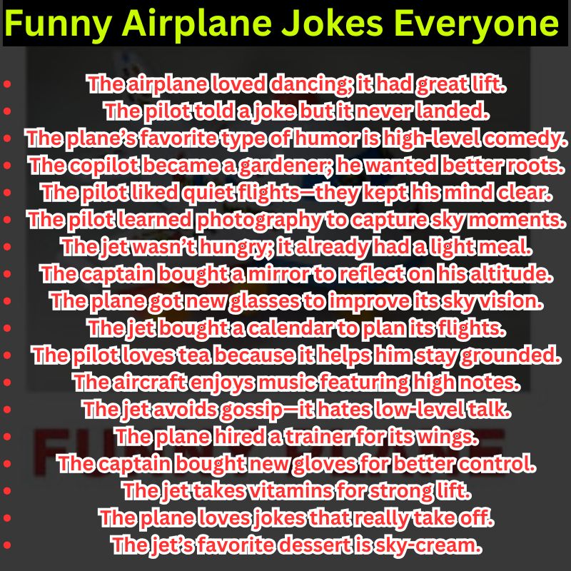 Funny Airplane Jokes Everyone Searches