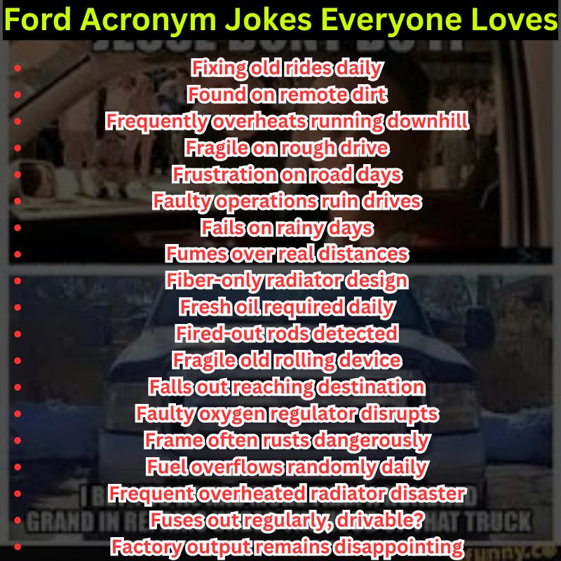 Ford Acronym Jokes Everyone Loves
