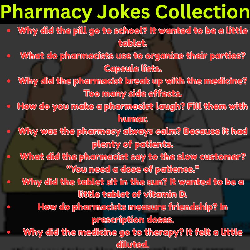 Pharmacy Jokes Collection