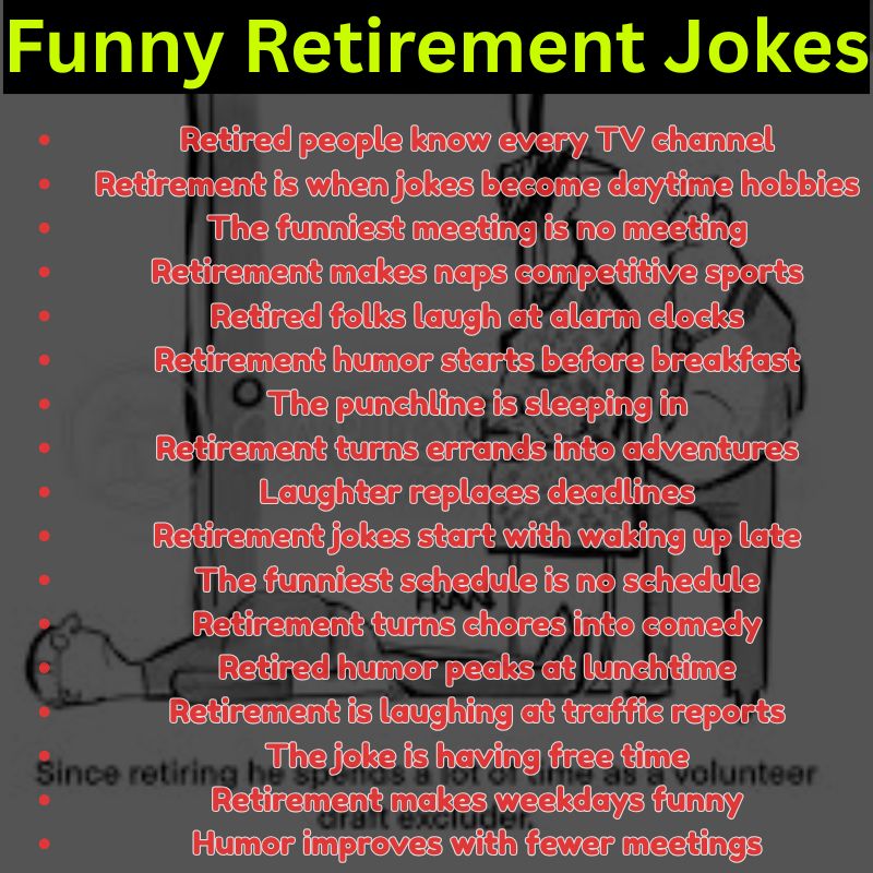 Funny Retirement Jokes
