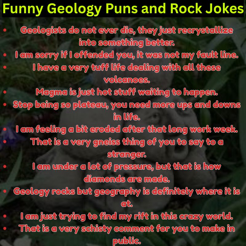 Funny Geology Puns and Rock Jokes