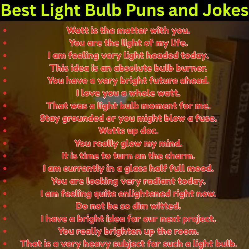 Best Light Bulb Puns and Jokes