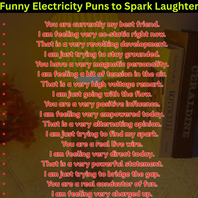 Funny Electricity Puns to Spark Laughter