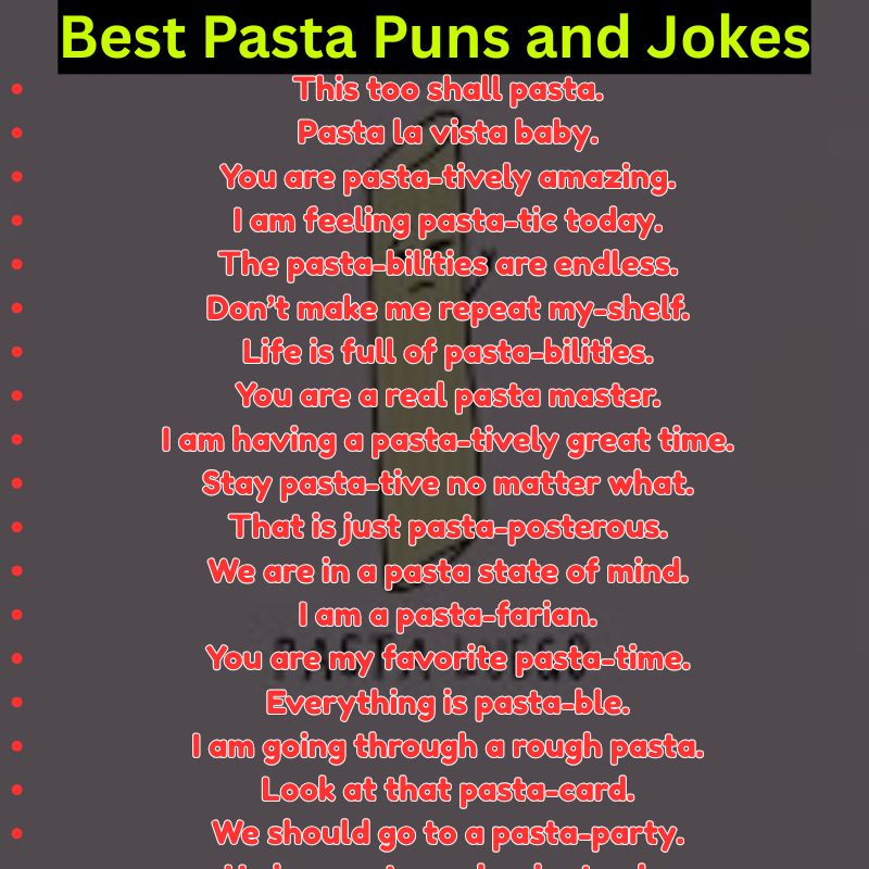Best Pasta Puns and Jokes