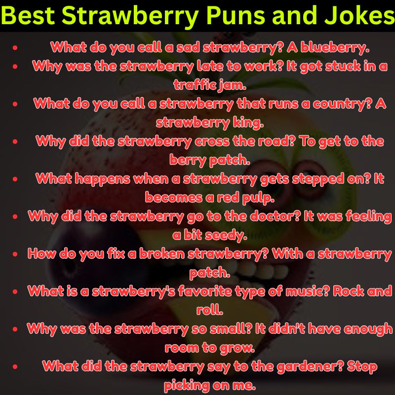 Best Strawberry Puns and Jokes