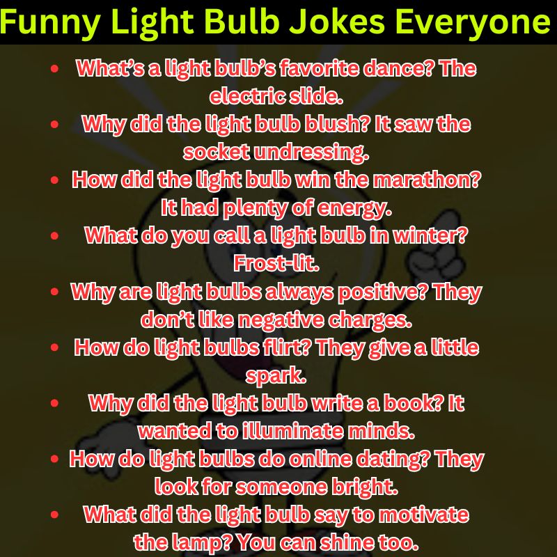 Funny Light Bulb Jokes Everyone Will Laugh At