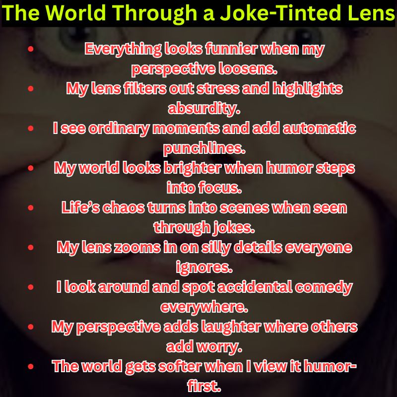 The World Through a Joke-Tinted Lens