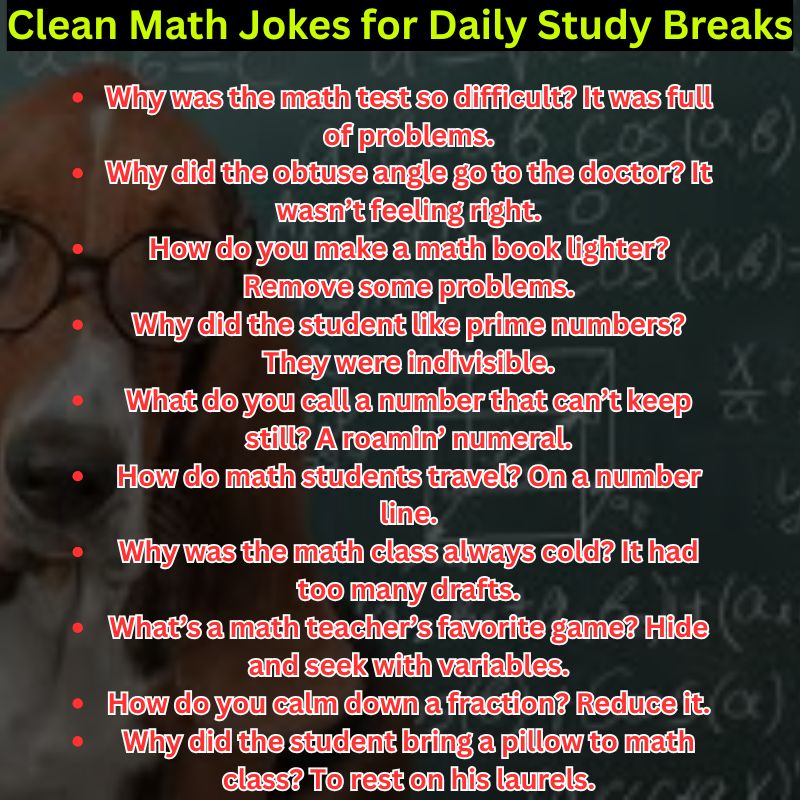 Clean Math Jokes for Daily Study Breaks