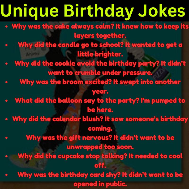 Unique Birthday Jokes