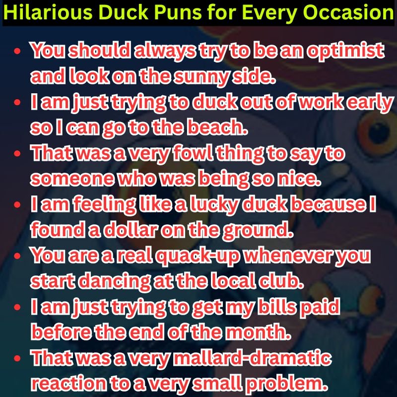 Hilarious Duck Puns for Every Occasion