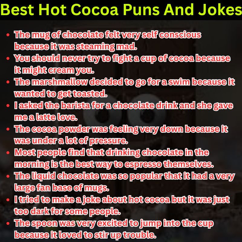 Best Hot Cocoa Puns And Jokes