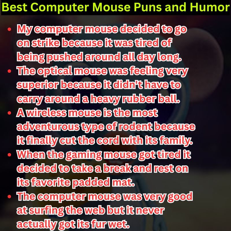 Best Computer Mouse Puns and Humor