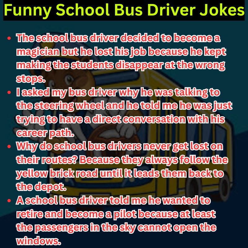 Funny School Bus Driver Jokes