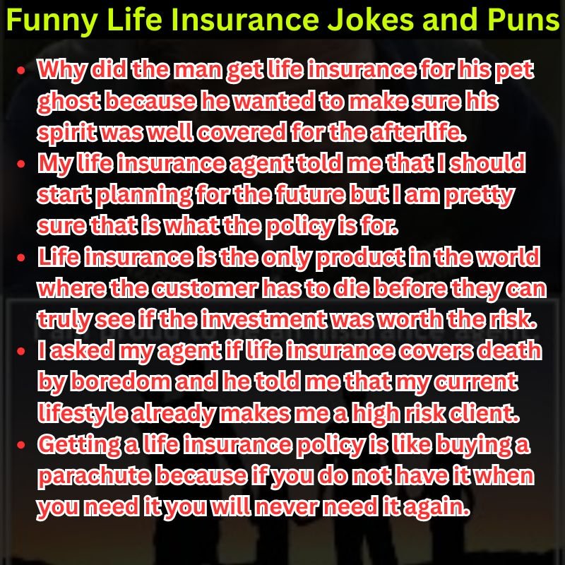 Funny Life Insurance Jokes and Puns